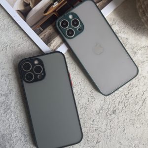 قاب موبایل آیفون پشت مات دور رنگی ( 2002 )