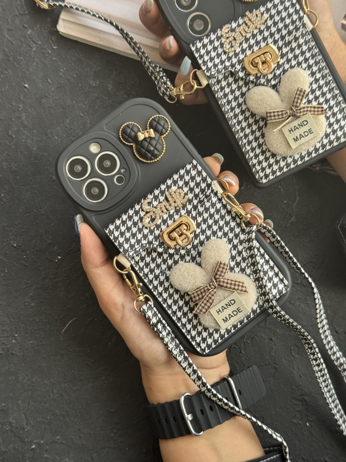 قاب موبایل آیفون باربری زبرا پترن سیاه و سفید