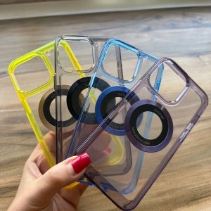 قاب Coinal Magsafe شفاف دور رنگی