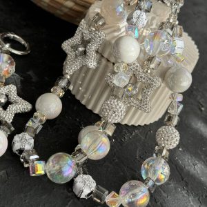 بند و آویز ستاره بزرگ نگین دار