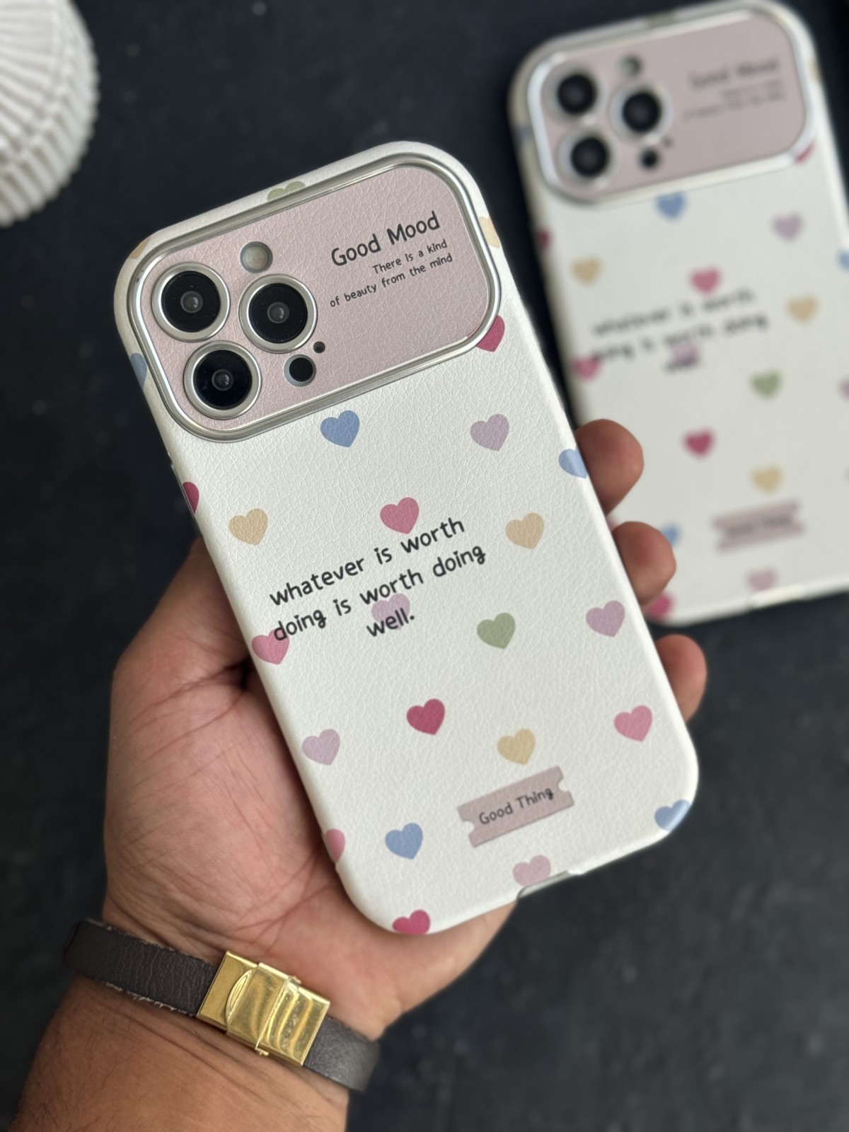 قاب موبایل آیفون قلب ریز حس خوب