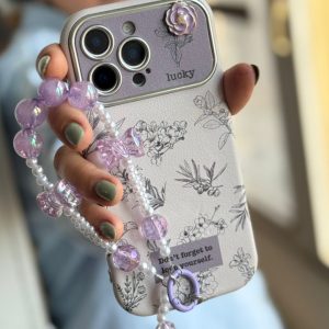 قاب موبایل آیفون گل خودتو دوست داشته باش + بدون بند