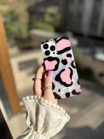 قاب پلنگی Romantic Pink آیفونی (کدC2062) - تصویر 2