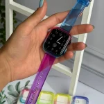 ست بند اپل واچ و گارد ژله ای رنگی (کدw5025)