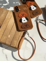 قاب Cute Puppy پشمی با آویز (کدC1952) - تصویر 4