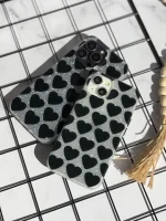 قاب قلب مشکی شاینی (کدC1843) - تصویر 3