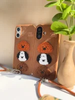 قاب Cute Puppy پشمی با آویز (کدC1952) - تصویر 2