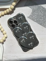 قاب قلبی اکلیلی پاپیونی نگین برجسته (کدC1823) - تصویر 6