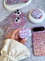 ایرپاد ست قاب پلنگی Violet (کدa0300) - تصویر 2